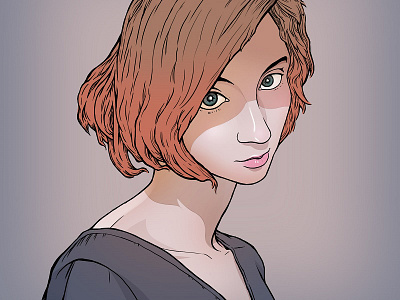 a portrait digital illustration portrait