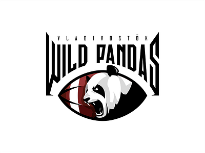 Wild Pandas american ball branding football identity logo logotype nfl panda pandas sport wild