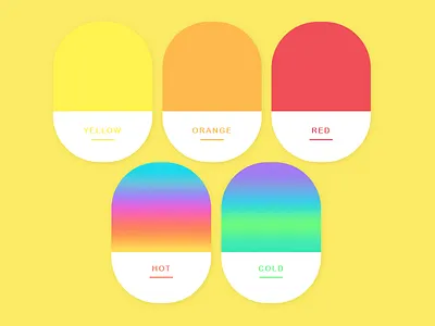 Colors cold colors hot palette