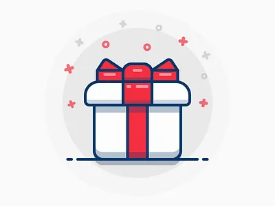 Gift Box box gift icon iconography illustration line outline sandor shop