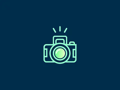 Insta Photo design flat icon icons illustration minimal photo stroke