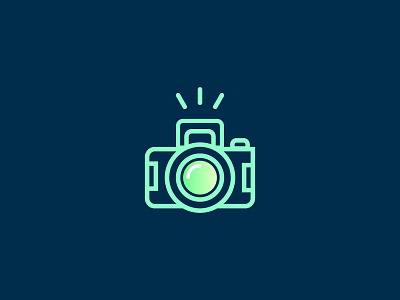 Insta Photo design flat icon icons illustration minimal photo stroke