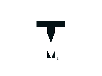 T And V design. identity logo t v