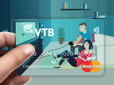 Card Vtb Game bank boy credit card game girl illustration tv