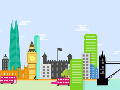 London vector art part -2 art building clock tower london london bridge river tower vector