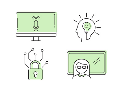 portfolio icons flat icon icons illustration line set web