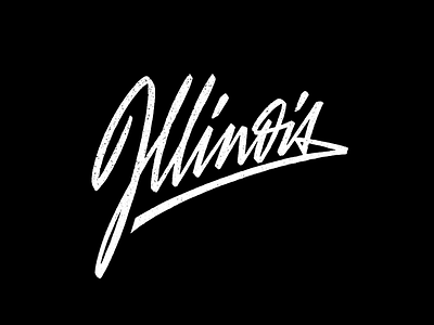 Illinois brushpen brushpen script calligraphy casual illinois lettering script state t shirt tee us wear