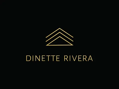 Dinette Rivera Logo chevron logo design pyramid triangle