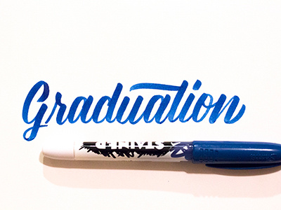 Graduation brush calligraphy brush lettering calligraphy cursive graduation hand lettering handlettering lettering