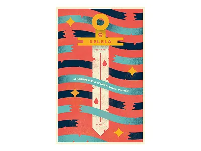 Kelela cut4me gigposter illustration kelela sword