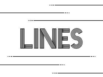 Lines art dash design digital font graphics illustration line lineart logo shadow vector