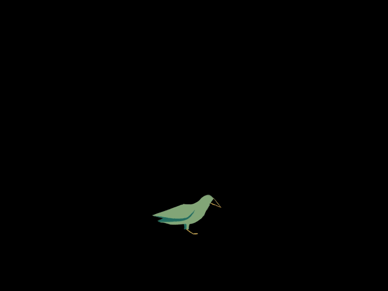 48 frames for Chainamation 2d bird butterlegs cel cel animation chainamation fabio valesini frame by frame gif green play vhs