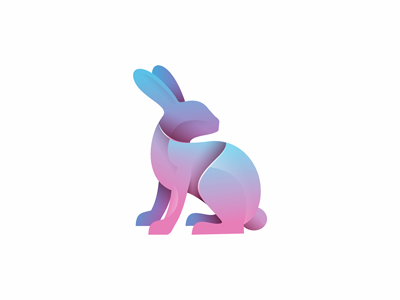 Rabbit icon illustration logo rabbit