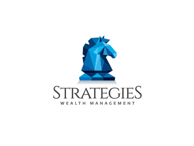 Strategies Logo chess consultant creative equestrian financial horse horseman investment marketing strategies strategy wealth management