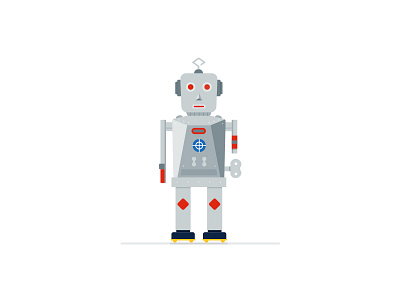 Robot ¿yay or nay? hojalata retro robot vector