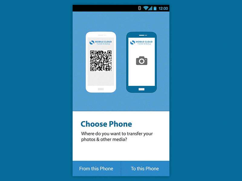 3D Phone scan animation illustration mobile motion onboarding ui