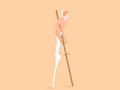 Stilts character circus illustration legs performer stilts