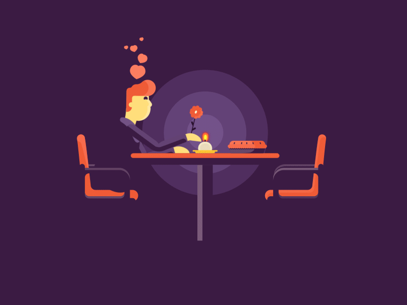 Pyromancer animation character dinner duik fire gif loop love meal pyromancer restaurant