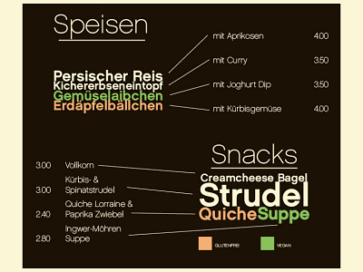 vioLa - menu (inside) branding menu viola