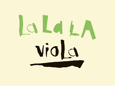 LaLaLa - vioLa branding logo typography viola