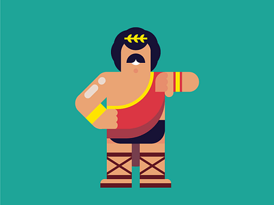 "Emperor" Roman Kurylenko. character character design emperor roman russian soviet wrestler wrestling