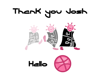 Hello dribbble happy hello