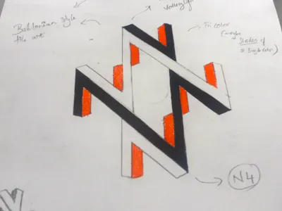 Finalising the logomark for a tiles company branding graphics logo sketch sketchbook