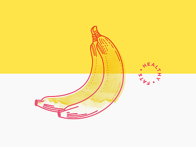 Illustration for food packaging banana illustration yellow