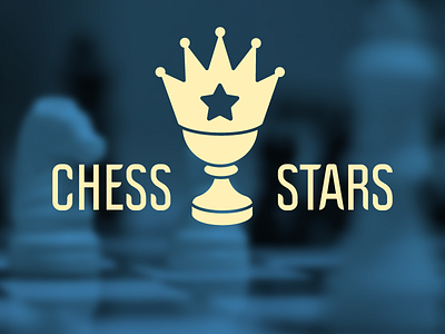 chess stars / temporary logo chess logo. icon