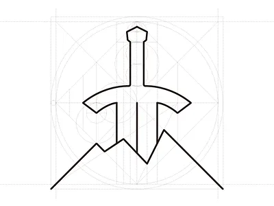 Sword to crack prototype air crack hill mountain stone sword