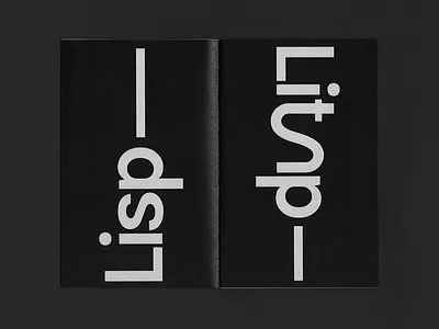 Lispish Linguistic Guide concept editorial layout type typography