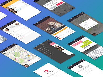 Noizi App app chat app isometric noizi showcase sketch app ui ux