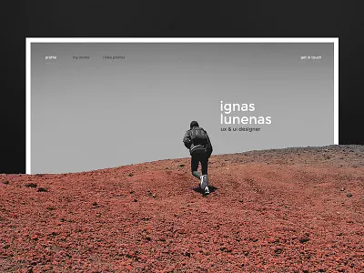 New personal portfolio clean portfolio responsive simple ui ux