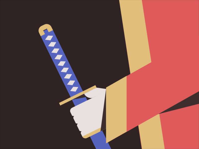 Samurai Slash animation gif katana samurai slash slice sword