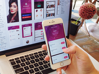 On Demand Beauty Service App android app beauty ios mobile on demand ui ux