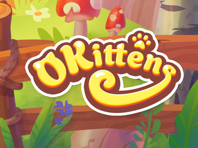 Logo cat kitten logo play ui