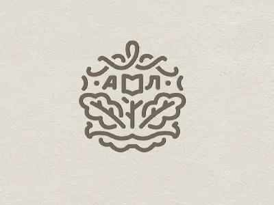 Akhmetova's Monogramm akhmetova emblem logo monogramm