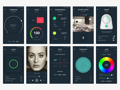 Dashboard UI android app color creative dashboard design idea ios material ui ux