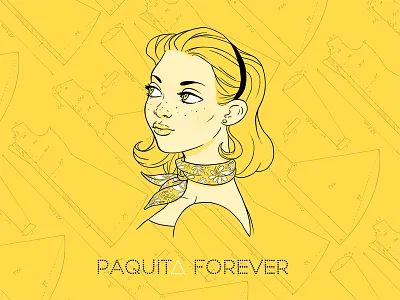 Illustrating a brand brand carácter clothes concept design drawing fashion shop shop woman