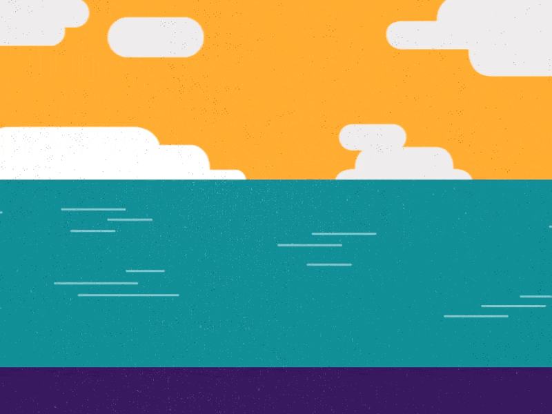 Aloha! aloha beach gif hawaii illustration island loop motion nature surfboards type vector