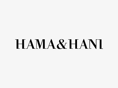 Hama&Hani - Logo bag brand branding icon identity leather letters logo mark minimal sign typography