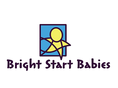 Bright Start Babies baby logo wellness yoga