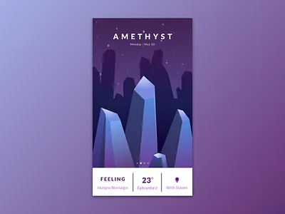 Steven's App - Amethyst amethyst app cartoon network crystal gems ios steven universe ui ux