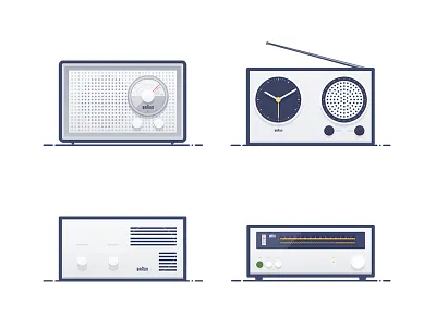 Classic product icon design about BRAUN