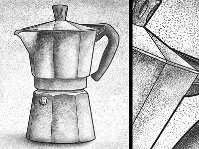 Bialetti bialetti coffee dotshading stippling