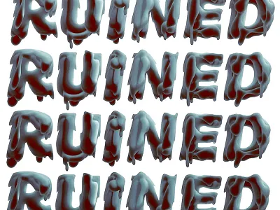 Is it Halloween yet? 👻 goopy type halloween handmade type horror illustration lettering slime typography