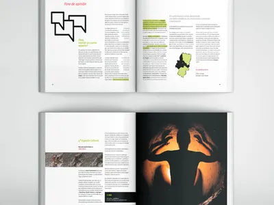 Diseño de revista "El 4º espacio" book book design book inside design editorial editorial design estudio mique graphic design