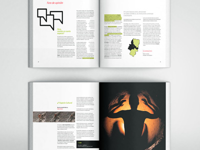 Diseño de revista "El 4º espacio" book book design book inside design editorial editorial design estudio mique graphic design