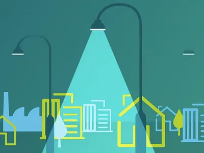 PHILIPS - Smart City in the light of the LED revolution 2d animation clipatize efficient energy explainer green led light motion graphics philips technology