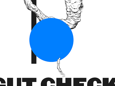 Gut Check feelings geometry guts illustration intestines intuition type
